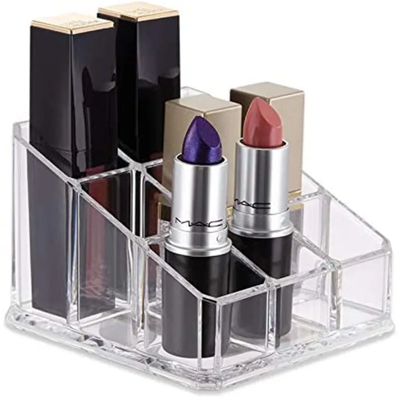 9 Gitter Lippenstift Display Stnder Transparent Lippenstift Lipglasur  Nagellack Aufbewahrung Box Desktop Kommo Up Make Up Storage Organizer Z0090  Von 2,07  | DHgate