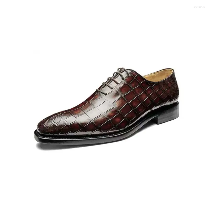Dress Shoes Gete Arrival Nile Crocodile Male Formal Business Leisure Breathable Pointed Leather