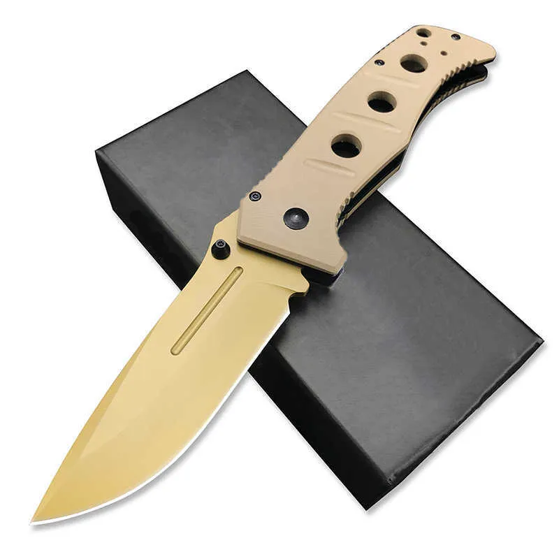 Couteau de poche pliant avec manche G10, OEM 275, pour l'extérieur, tactique, Camping, chasse, EDC, avec gaine en Nylon