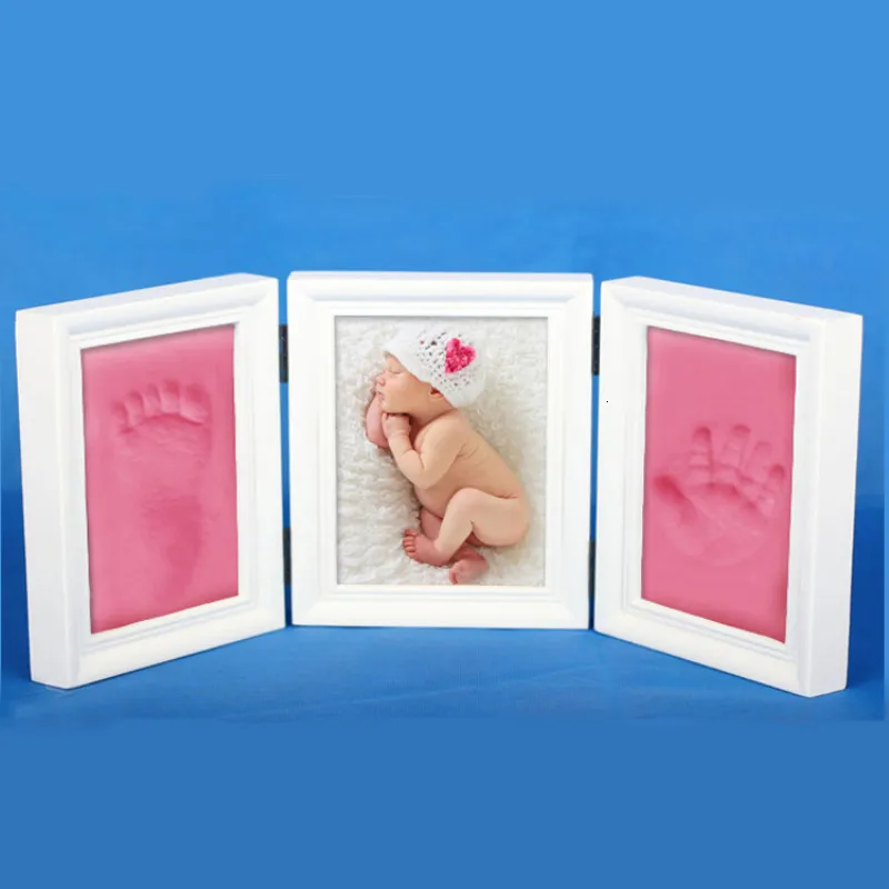 Souvenirs bébé pleine lune empreinte de main et de pied commémoratif né cadre photo centenaire Souvenir 230701