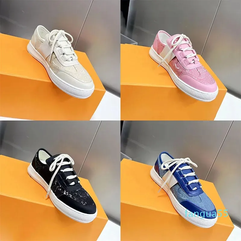 2023-Designer Luxurys Casual Shoes For Womens White Black Pink Lace Up Sports Sneakers 35-41