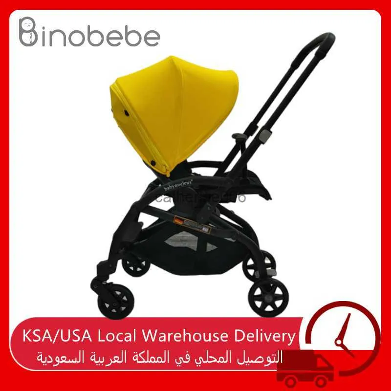 Poussette bébé légère Voyage Portable Landau Chariot pour bébé 0 ~ 36 mois Poussette bébé peut apporter à bord Poussette bidirectionnelle L230625