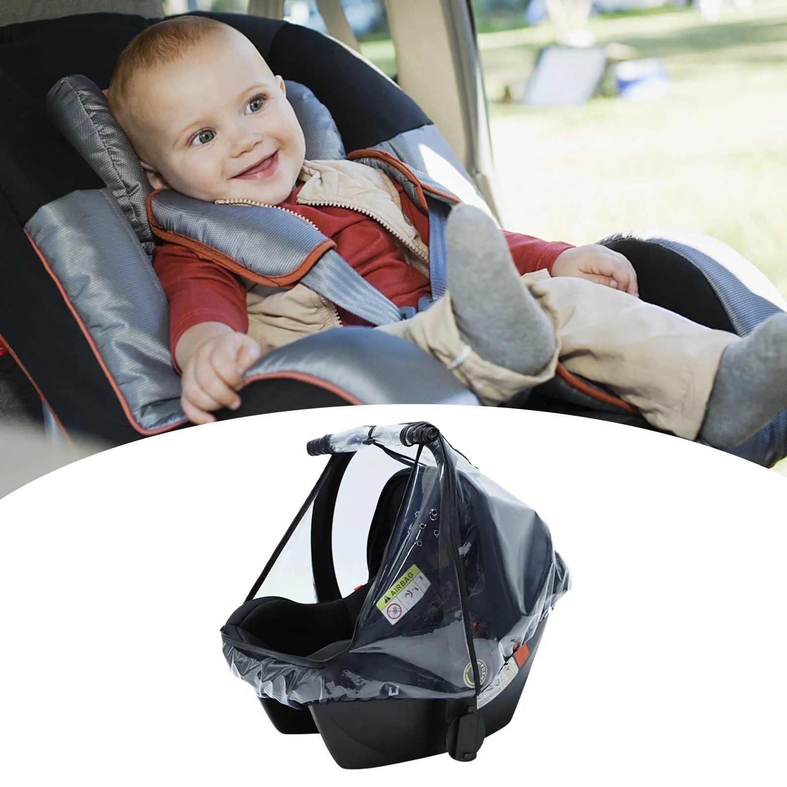Baby Car Seat Rain Cover Food Grade EVA Stroller Weather Shield Waterproof Windproof Breathable Clear Raincoat Windscreen L230625 From 9 92 DHgate