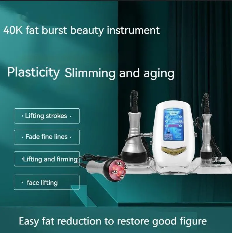 RF monopolaire professionnel amincissant la machine graisse brûlant le corps sculptant la machine de cryolipolyse d'enlèvement de cellulite 3 en 1 40K Fat Blaster perte de graisse équipement de beauté