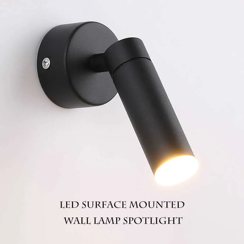 Duvar Lambaları LED Nordic duvar spot 5 W 7 W 9 W oturma odası yatak odası başucu iç lamba aile koridor loftHKD230701