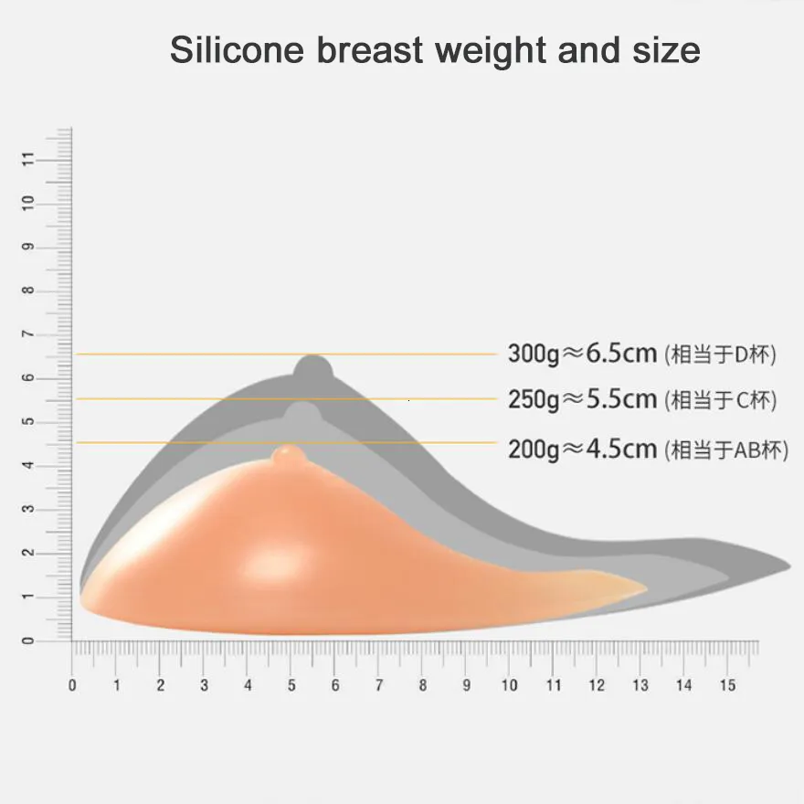 Realistic Silicone Liquid Silicone Breast For Transgender, Shemale