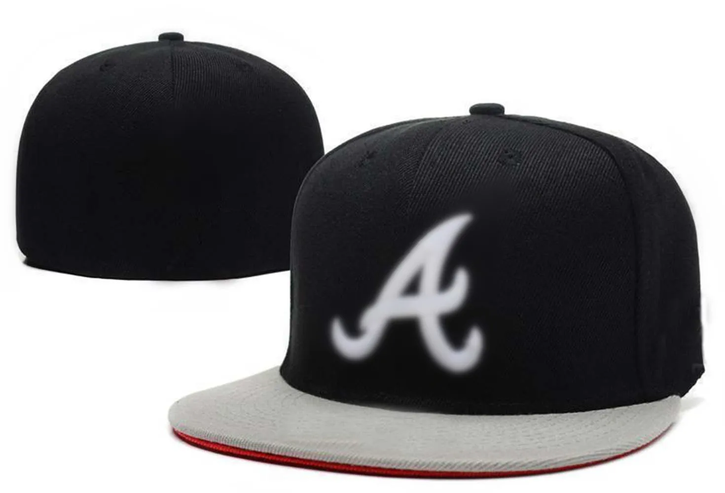 Marca mais vendida Braves Uma Carta Bonés de Beisebol Homens Mulheres Caminhoneiro Esporte Osso Aba Reta Gorras Chapéus Equipados 1