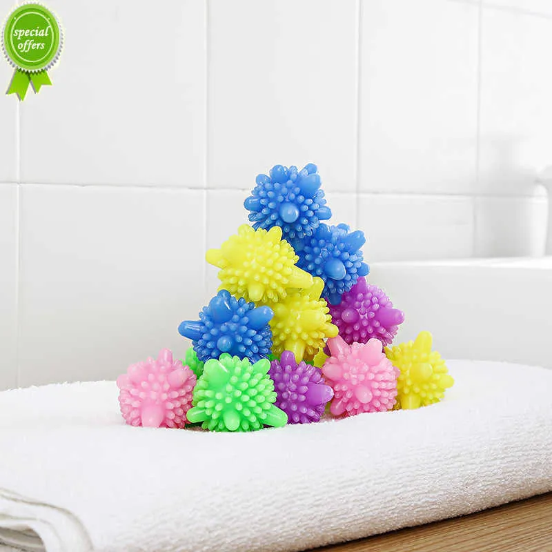 New 5pcs Magic Laundry Ball For Household Cleaning Washing Machine Clothes Softener Starfish Shape PVC Solid Reusable Cleaning Balls