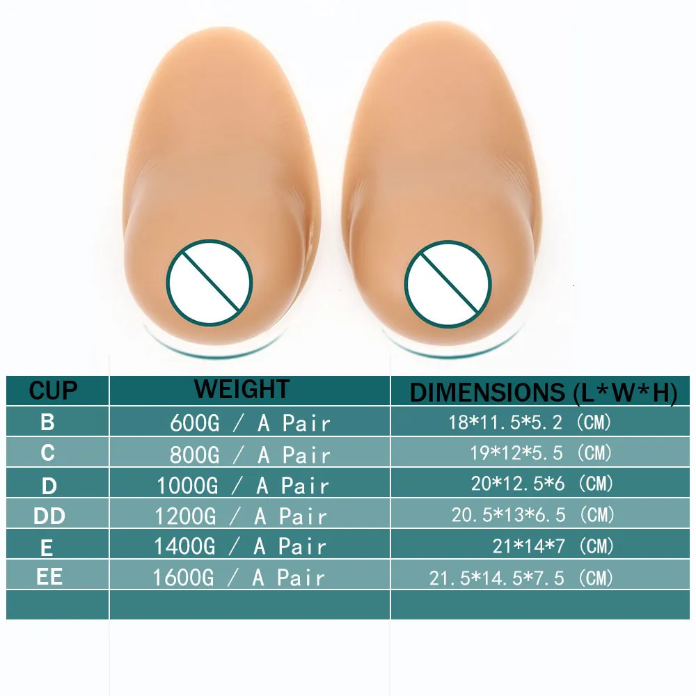 Silicone Breast Forms For Transgender, Mastectomy, Crossdressers, Cosplay  Prosthetic Fake Breasts From Nan07, $34.67