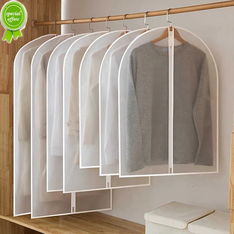 Nieuwe Stofdichte Kleding Stofkap Lange Rokkostuum Jas Stofkap Closet Case Kledingstuk Opbergtas Kleding Kasten Opknoping Organizer