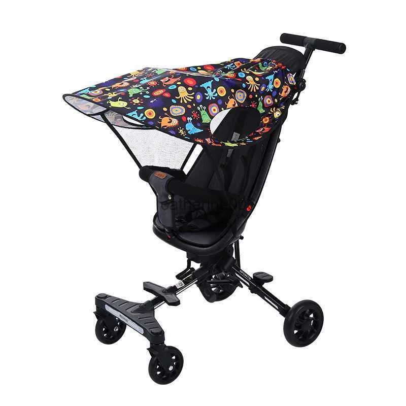 Universal Baby Barnvagnstillbehör Sun Shade Sun Visor Canopy Cover UV Resistant Hat Fit Yoyo barnvagn Presschair PRAM L230625
