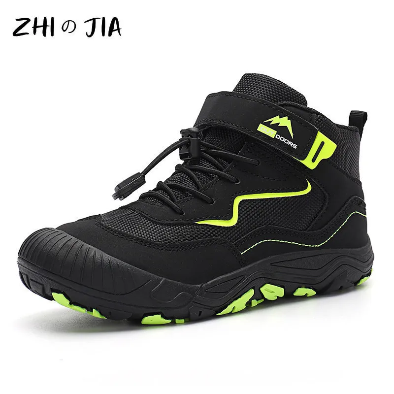 Athletic Outdoor Autumn Turining Buty dzieci Sneakers chłopcy Dziewczyny Kostka Trekking Dzieci zimowe buty oddychające but anty slip 230630