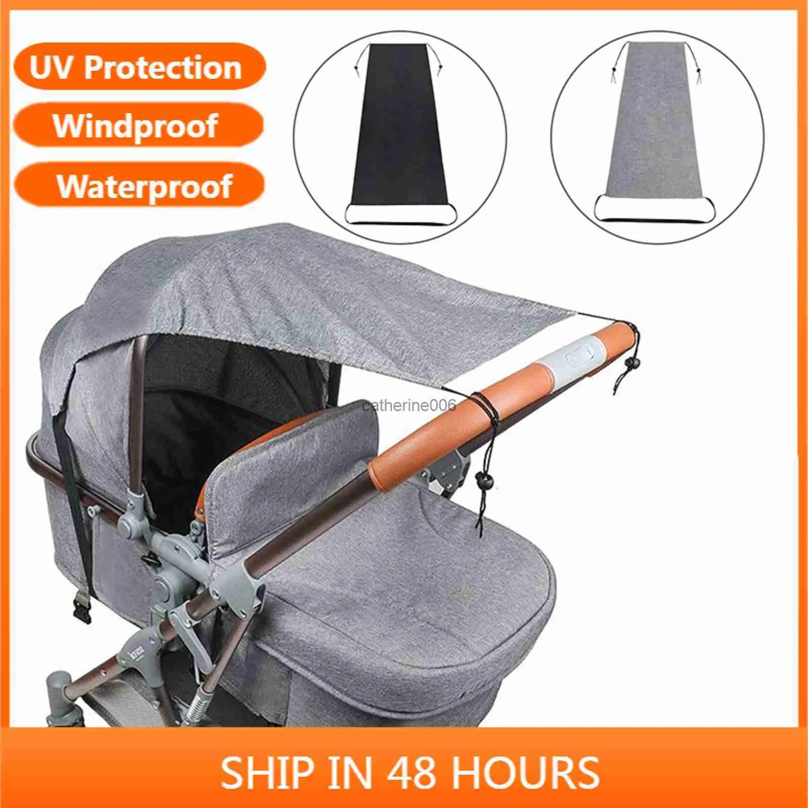 Couverture universelle de poussette de bébé coupe-vent imperméable Protection UV pare-soleil couverture pour bébé nourrissons poussettes activités de plein air siège L230625