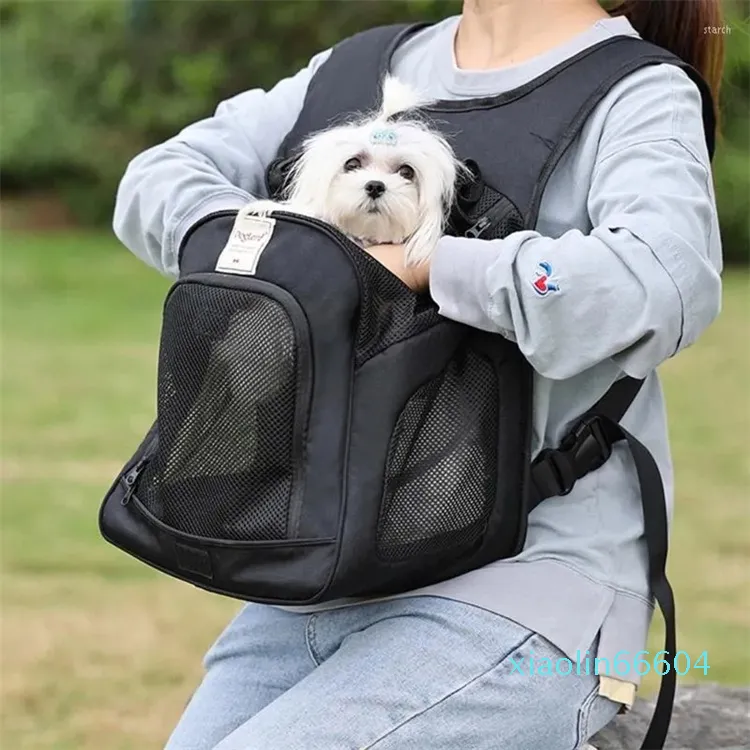 Dog Car Seat Covers Portable Cat Cage Four Season Travel Bag Breath-able Mesh Backpack Shoulder Kitten Sling