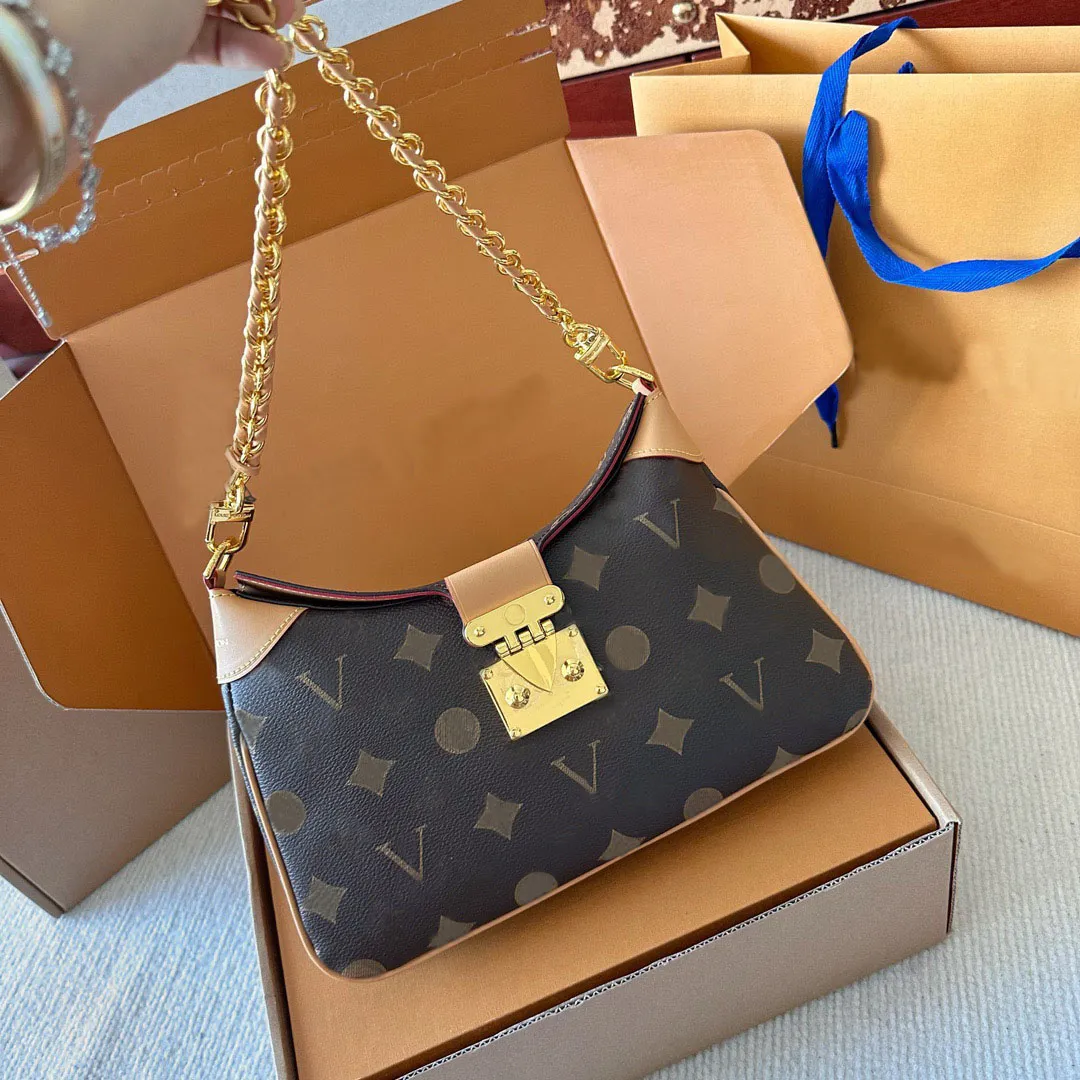 Borsa A Tracolla Donna In Pelle Effetto Coccodrillo, Mini Tote Bag Bianca Con Catena, 26x15x6 Cm