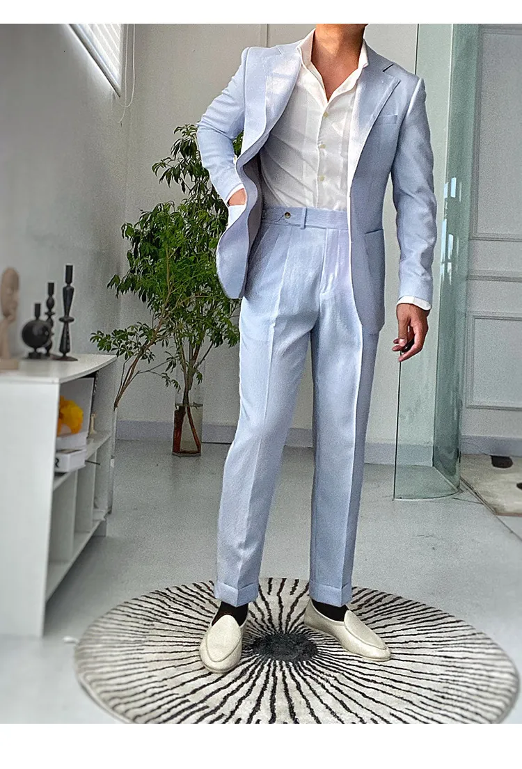 High Waist Straight Men's Spring formal pants for men High Waist Straight Men's Spring formal pants for men