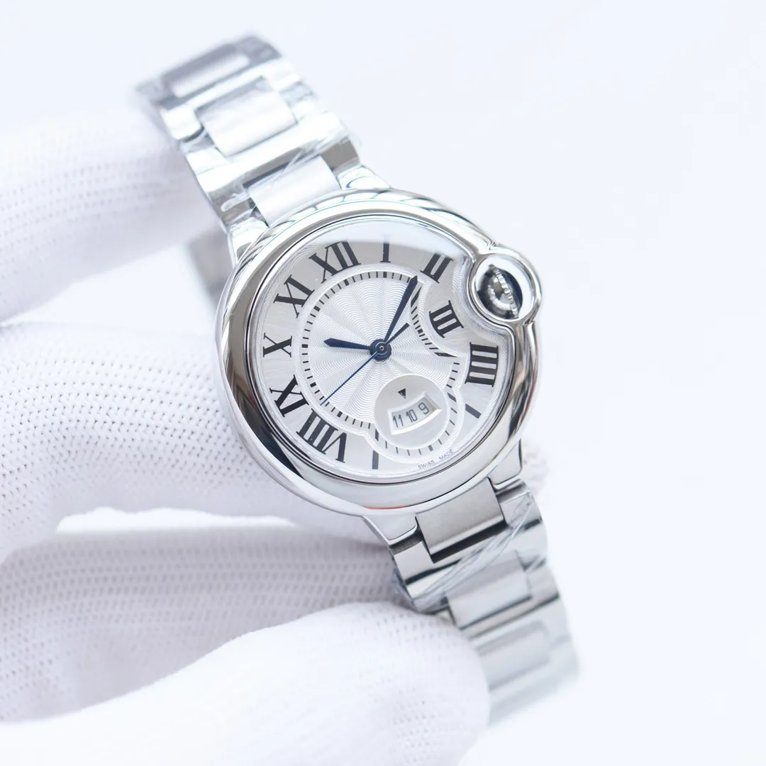 Carier Designer Luxury Clean-Factory Classic Balloon New Automatic Watch Inlaid med färgad diamant 33mm Sapphire Glass En damfavorit Julgåva ingen låda