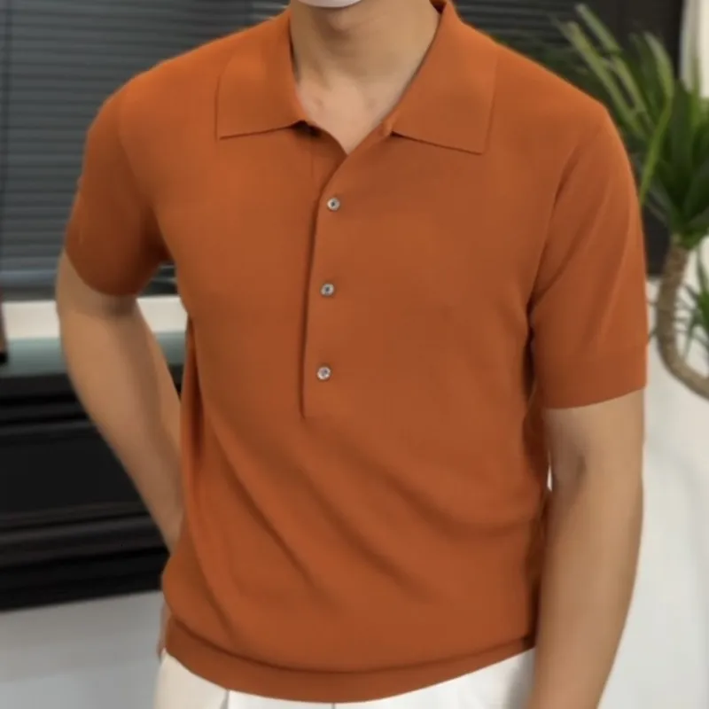Mens British Style Best Polos For Men 2023 Summer Collection Slim Fit Breathable Solid Color Casual Slim Lapel Shirt Camisa Hombre 230630 From Mu02 72.52 DHgate.Com