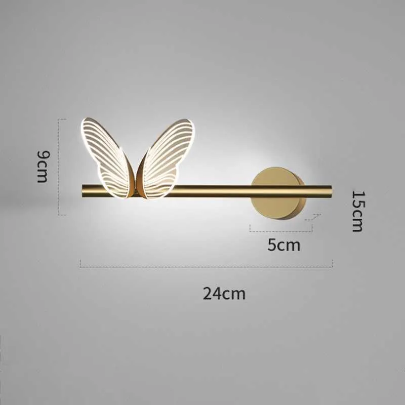 Nordic Butterfly LED Butterfly Wall Sconce For Indoor Home Decoration,  Living Room, Bedside, Night Light Perfect For New Year And Christmas  HKD230701 From Fadacai08, $25.05