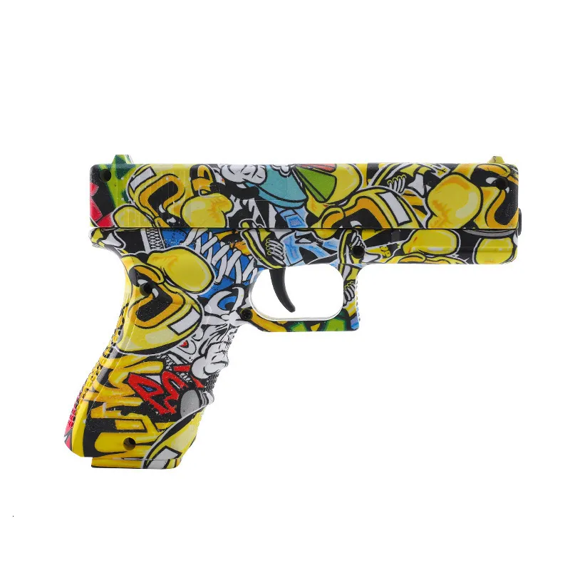 Uma Arma Colorida Da Mão Da Pistola Do Brinquedo Foto de Stock