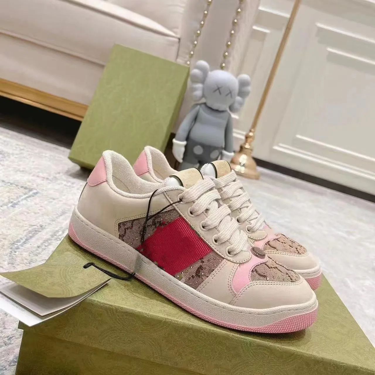 Classic Canvas Sneakers with Crystal Accents - Stylish