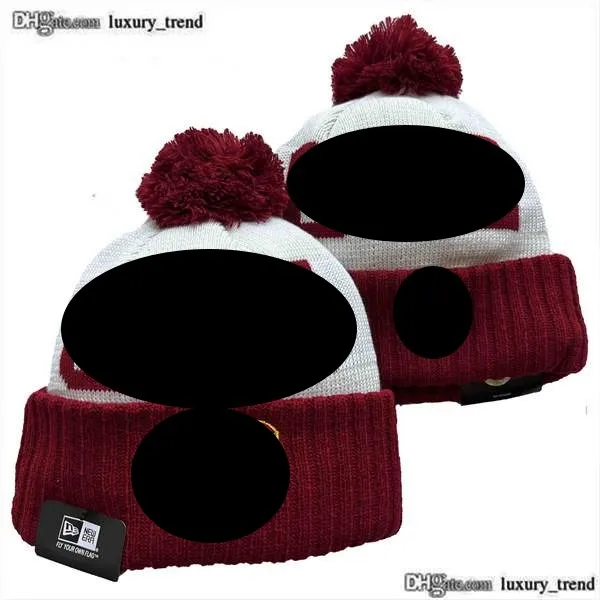 Cleveland''Cavaliers''Bobble Hats Baseball Caps 2023-24 Projektant mody Bułyn Hat Chunky Knit Faux PO Beanie '' Christmas Hat