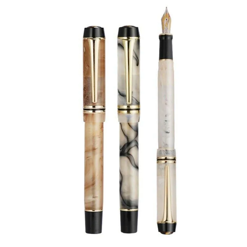 Pens KAIGELU 316 Acrylic Fountain Pen Golden Clip Extra Fine/Medium Nib EF/M Writing