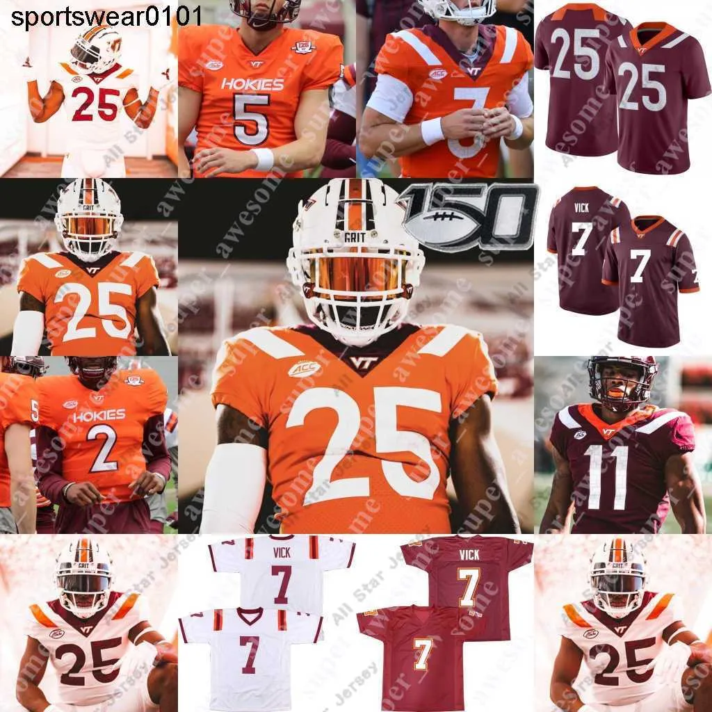 Football Jerseys Virginia Tech Hokies Football Jersey James Mitchell Knox Kadum Connor Blumrick Malachi Thomas Kaleb Smith Dawain