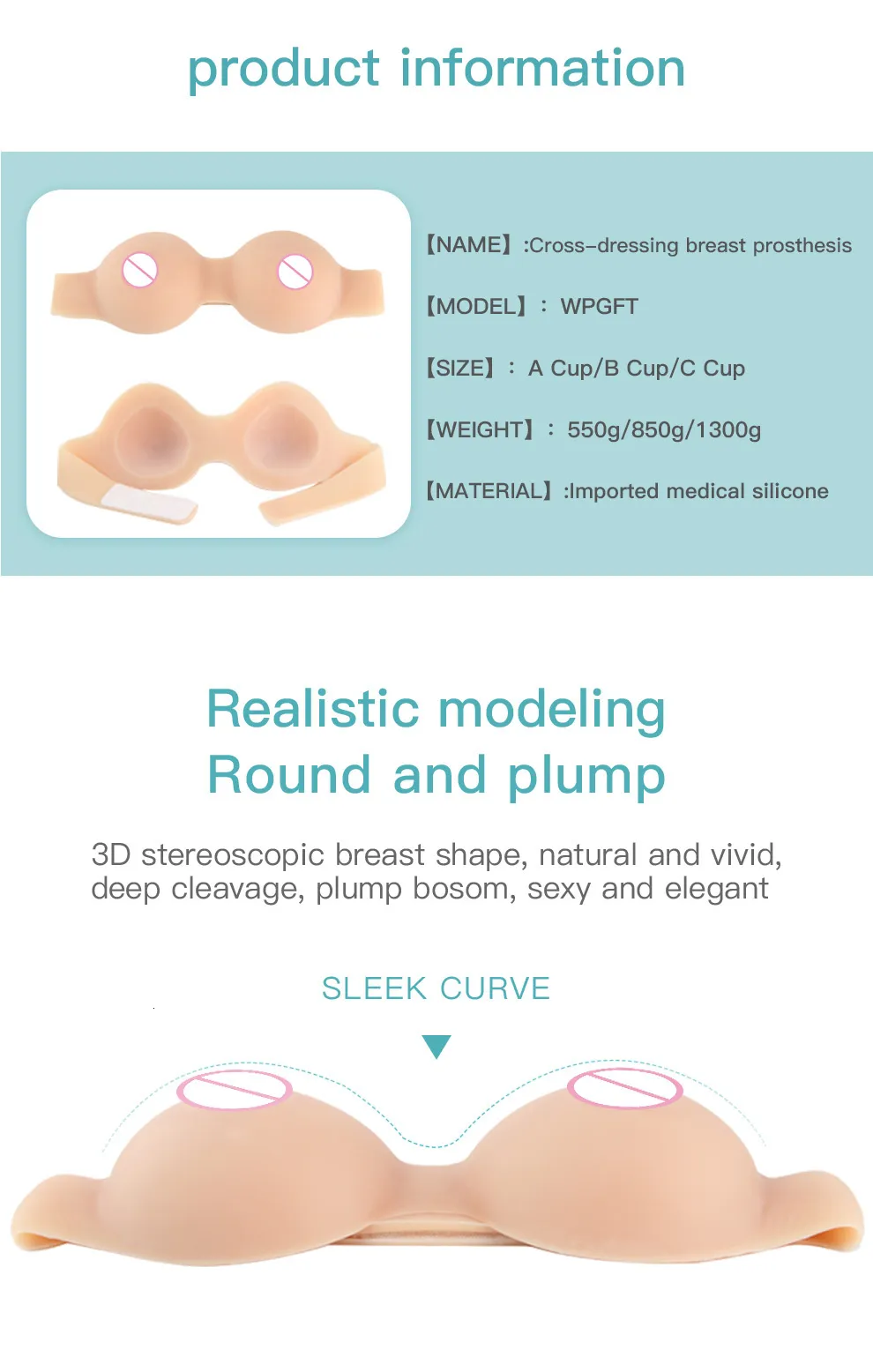 ONEFENG WPGFT Invisible Skinless Silicone D Cup Fake Breast For Small Chest  Women Soft Touch Crossdresser Fake Breast Comfortable 230630 From Nan07,  $39.4