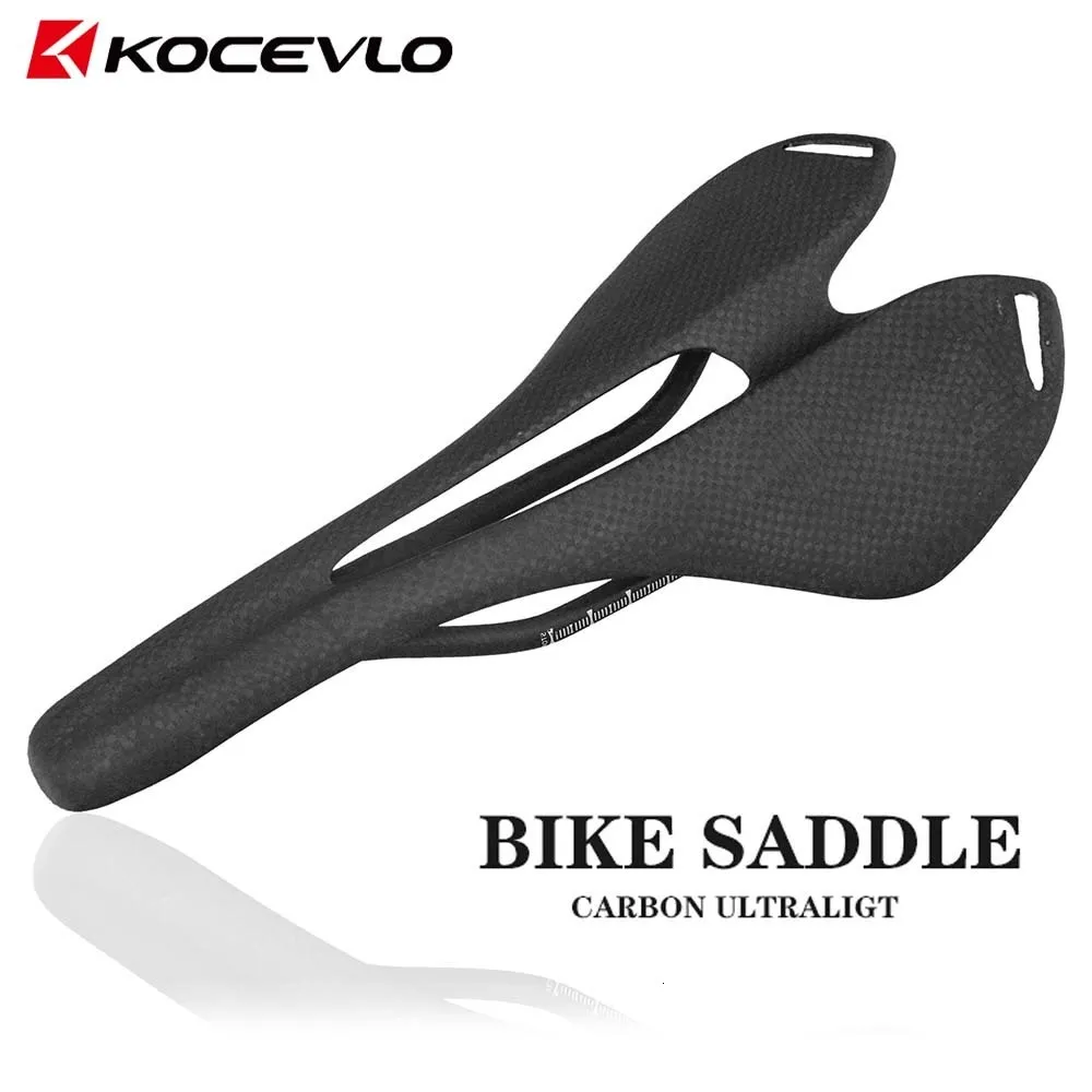 Bike Saddles MTB/Road Bicycle Carbon Fiber Ultralight Saddle Bike Saddle Carbon Fiber Riding Seat Cushion 230630