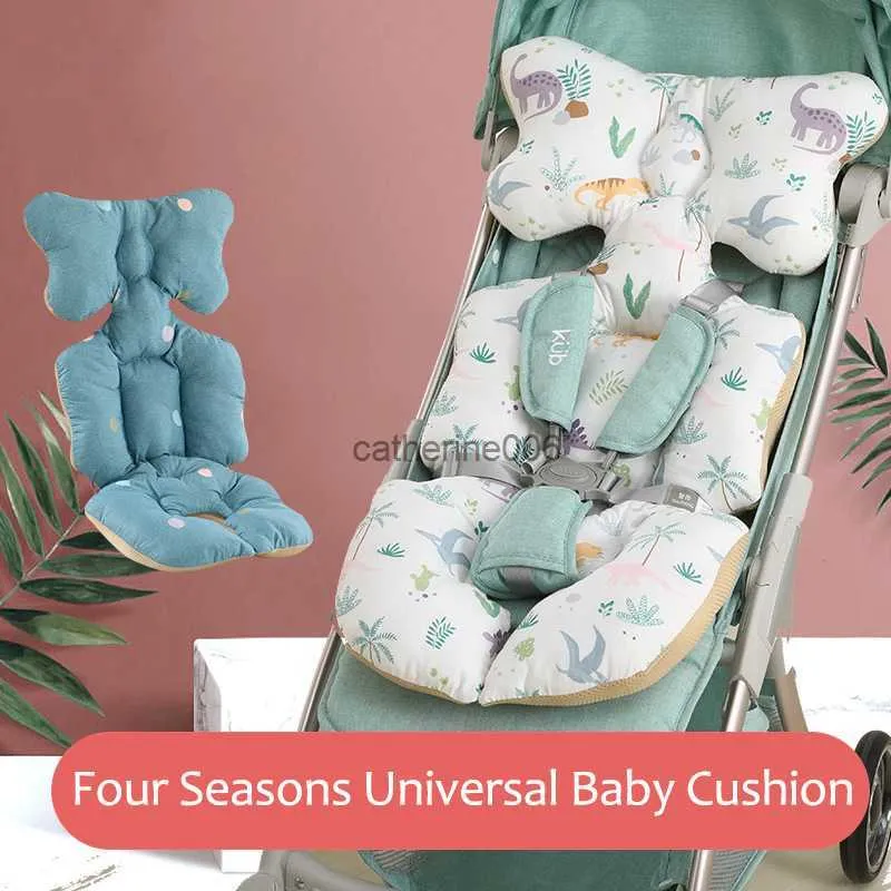 Ny baby barnvagn madrasser kudde säte bomull andas bilkudde för baby barnvagnar vagn mattfoder nyfödda barnbolagstillbehör L230625