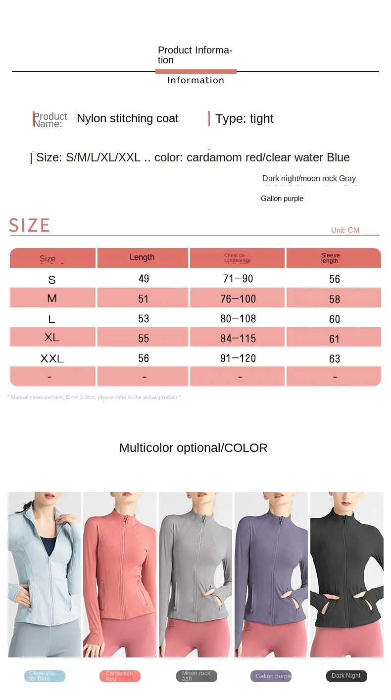 LUU Women Jackets Outerwear Coats Yoga Jacket for Women Quick Dry Breathable Stretch Stand Collar Zipper Pocket Long Sleeve Top Running Exercise joggers running
