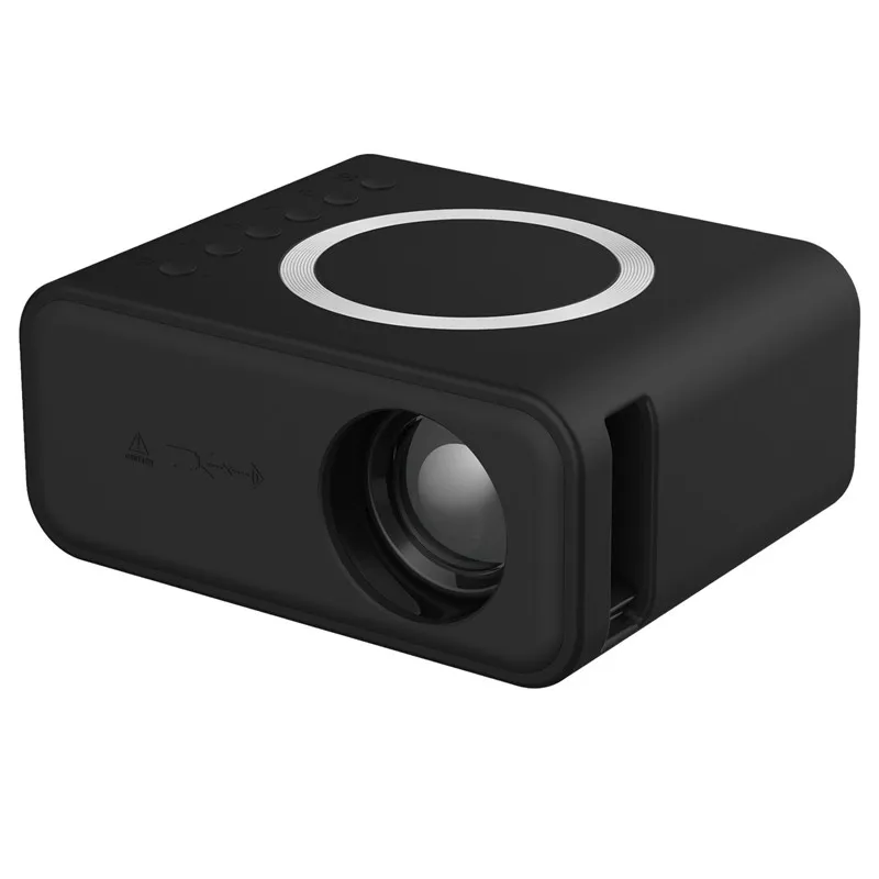 YT300 Mini Projetor Com Fio Sem Fio Mesma Tela Celular Home Theater Portátil Interface Rica Baixo Ruído Alto-Falante Interno Epacket Grátis