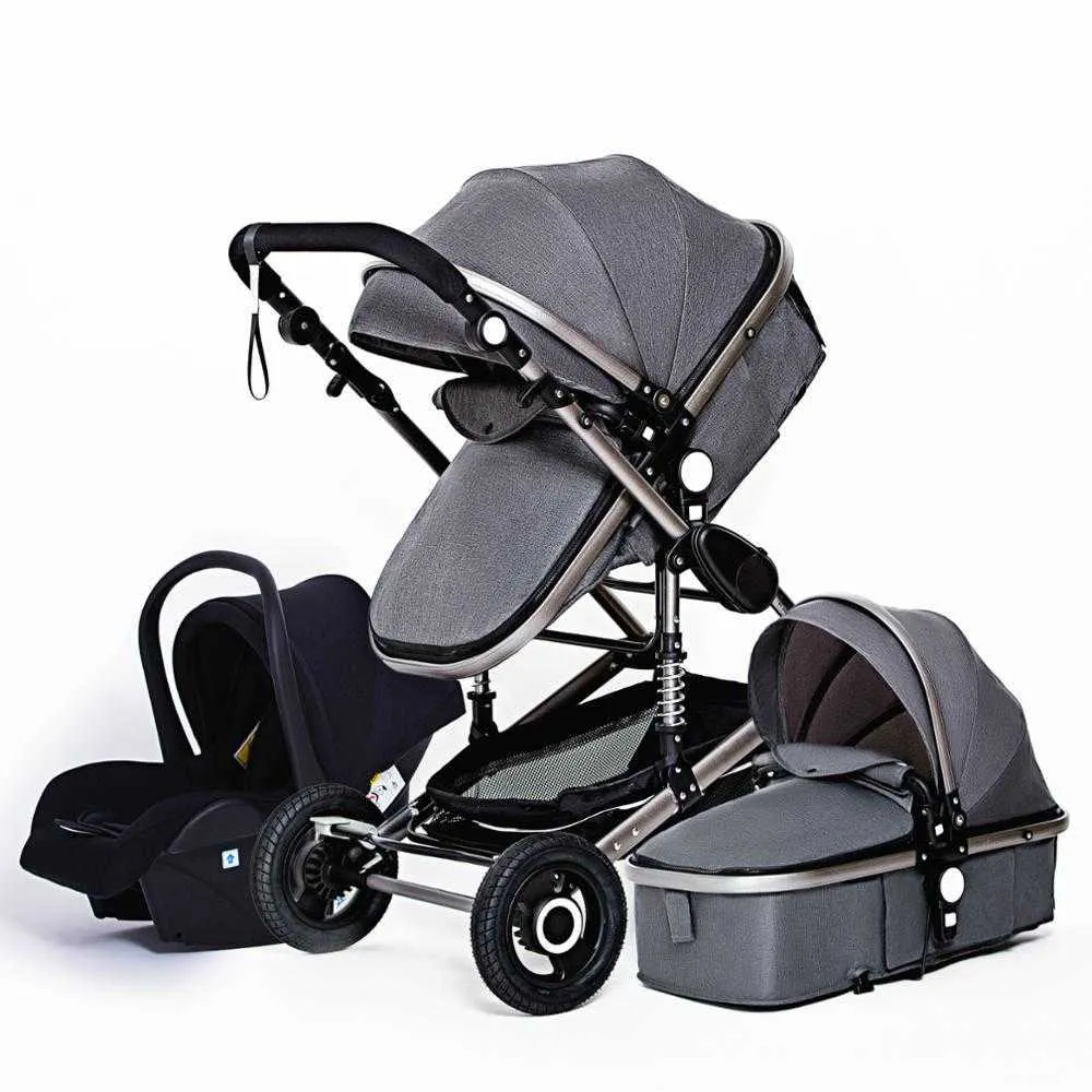 Luxury 3 In 1 Babyhug Symphony Stroller Portable Travel Carriage With Aluminum Frame And High Landscape For Newborns L230625 From Catherine006 223.4 DHgate.Com