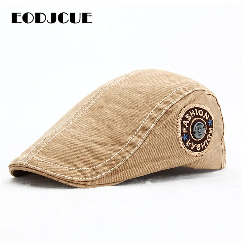 패션 봄 여름 자수 베레모 모자 남성 여성 Newsboy 모자 아이비 플랫 모자 야외 일 모자 바이저 Casquette Hats Boina