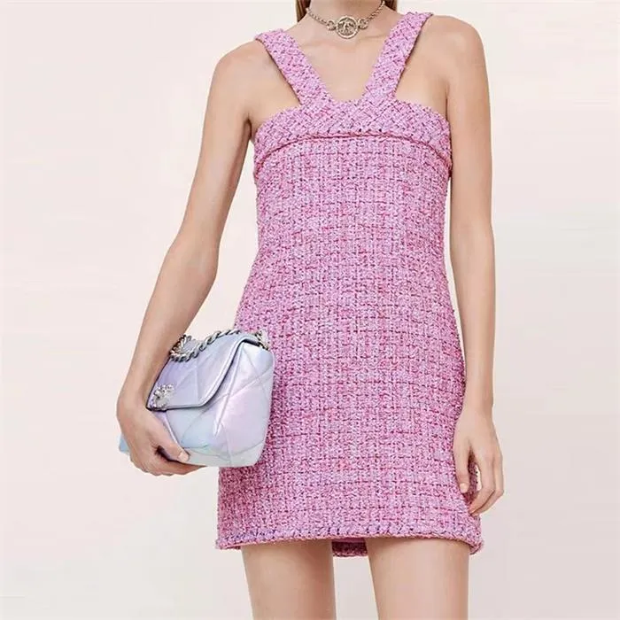 Chan CC Red Tweed Dress Womens Sexy Clothes... From Luxestylehaven88,  $123.01 | DHgate.Com