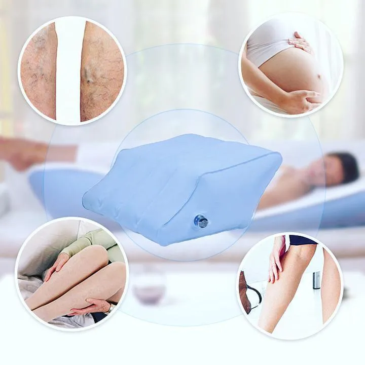 Pads 1pcs Portable Iatable Elevation Wedge Leg Foot Pillow for Sleeping Knee Support Cushion Between the Legs with Iator Pump