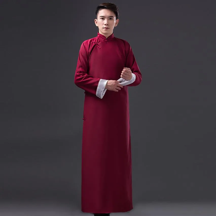 Chiński mężczyzna Han Odzież Nauczyciel ubrania Uczniowie Młodzieżowe Cosplay szata Costume Minister Tradycyjny starożytny kostium2476
