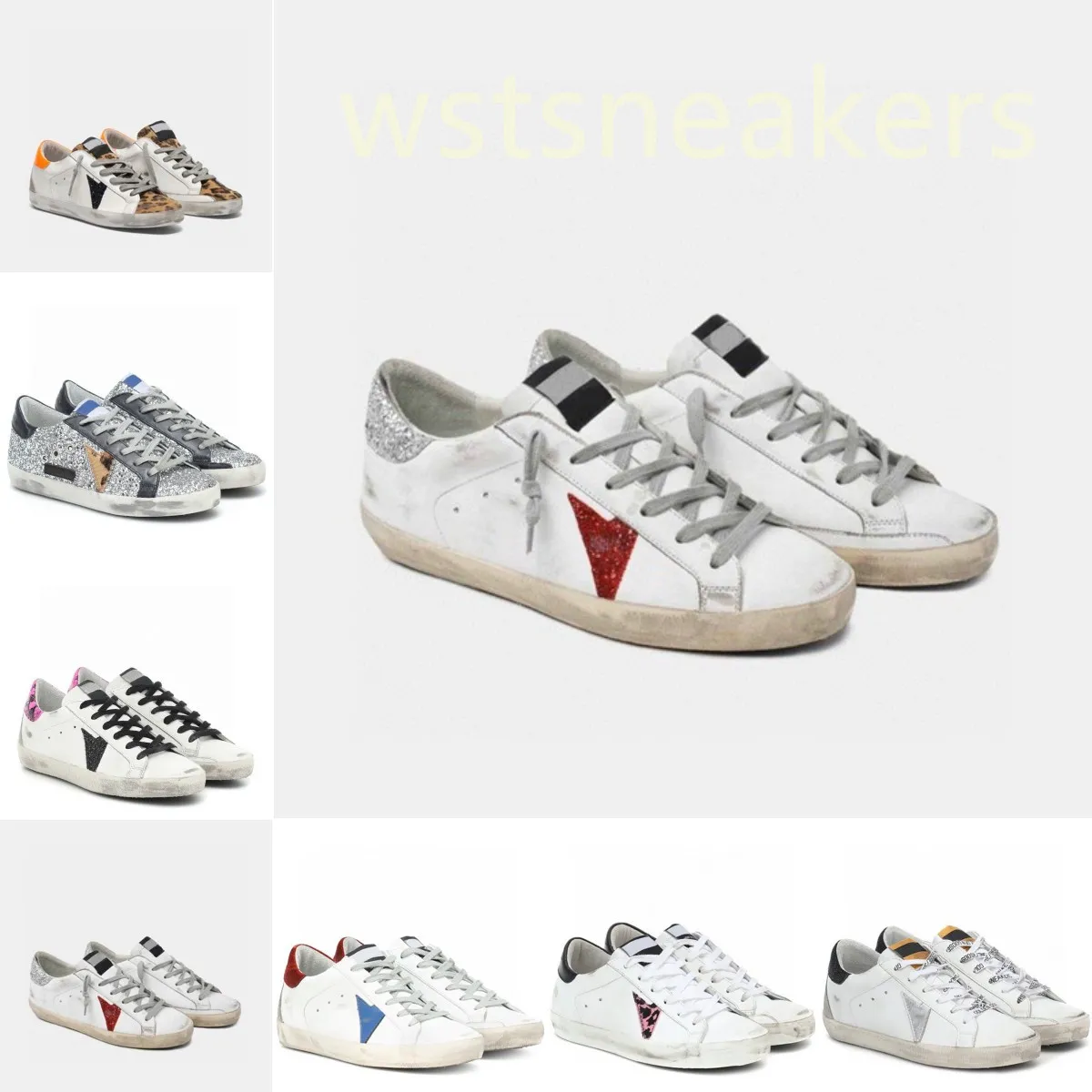 Fashion superstar Hi Star Silver pigeon ash frosted designer women sneakers Silver Heel Label Metal nails white suede men luxury casual shoes 2023 new