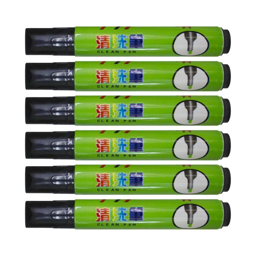 5x Premium Midsole Marker Cleaning Pen Special Clean Big Capacity Silver Pen for Leather Mark PU Cleaning Marker Factory Fabric