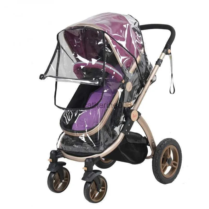 Baby Auto Rincoat Kinderwagen Accessoires Regenhoes Waterdichte Hoes Wind Dust Shield Kinderwagens Kinderwagen Accessoires L230625