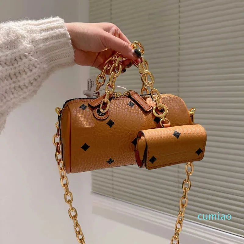 2023-Hot Dicke Kette Designer Tasche mit Brieftasche Frauen Umhängetaschen Luxurys Handtaschen Mini Designer Umhängetasche Dame Briefe Drucken Kissen geldbörse