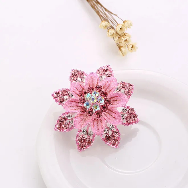 10-Piece Rhinestone Flower Brooches For Women - Elegant Bouquet Pins For Dresses, Coats, Sweaters - View #8
