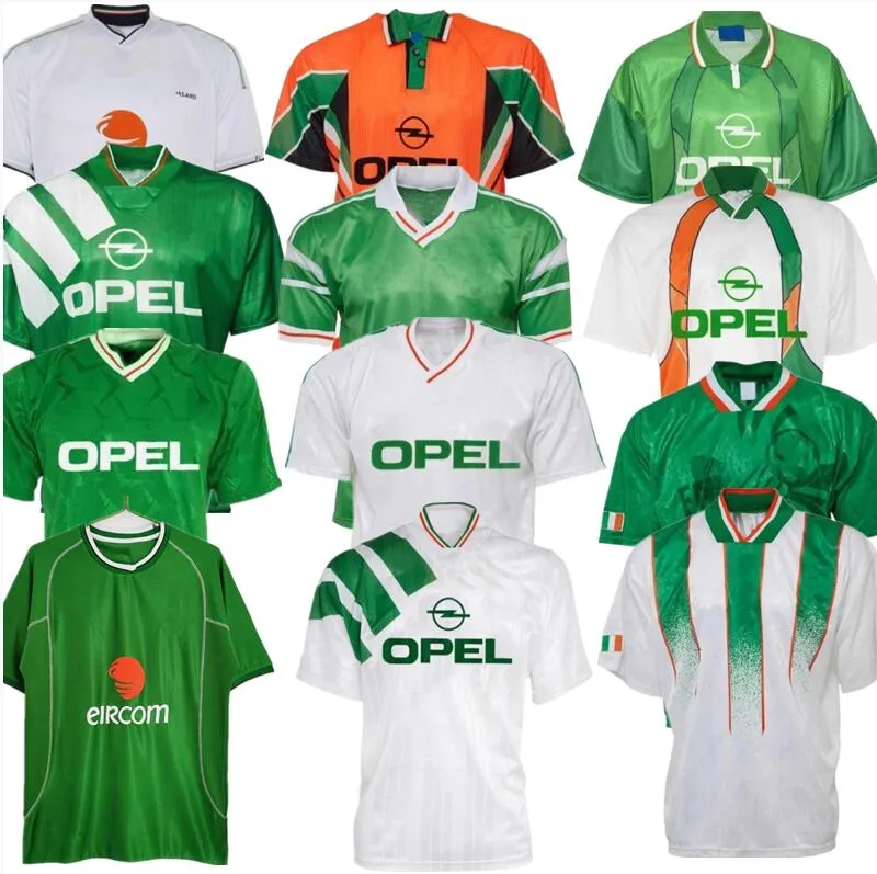 2002 1994 KEANE Retro Irland Fußballtrikots 1988 1990 1992 1996 1997 02 03 klassischer Vintage Irish McGRATH Duff STAUNTON HOUGHTON McATEER