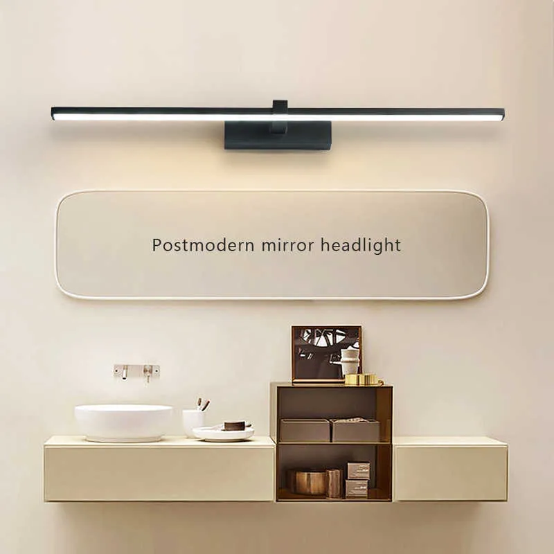 Lampy Nowoczesne światło LED Lampa ścienna Trzy kolory światła Aluminiowe LED w łazience lustro w kąpieli lamparzd230701