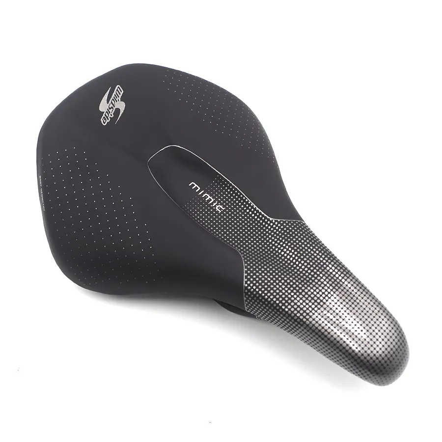 Selles de vélo WILDSIDE Selle de vélo de route légère 155 mm pour homme femme Selle de vélo Confort VTT Siège de selle de vélo de montagne Siège de course large 230630