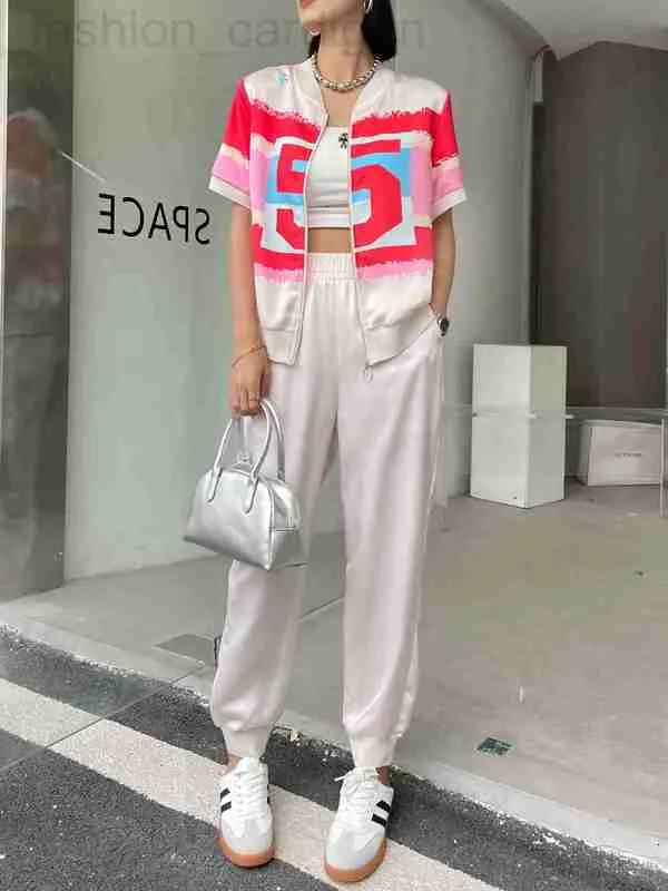 Two Piece Dress designer Chan home 2023 new summer Women's Sets fashion top trousers womens top-grade Leisure sports suit birthday Mother's Day gift I8BD