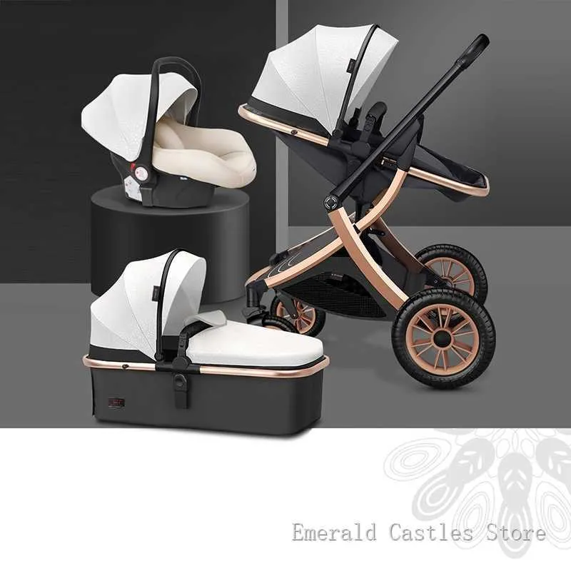 Cochecito de Bebé Plegable Silla de Paseo ​Carrito de Bebé 3 en 1 / 2 en 1  