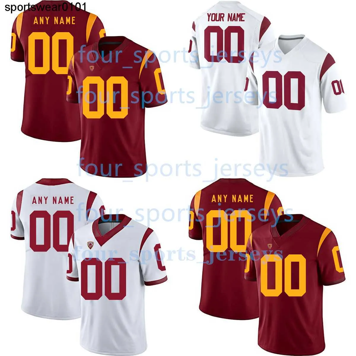 USC Trojans College Football Jerseys Hasan Jensen Moss Patterson Roy Ward Williams Barlow Brown Dye Jones Outlaw Addison Bryant