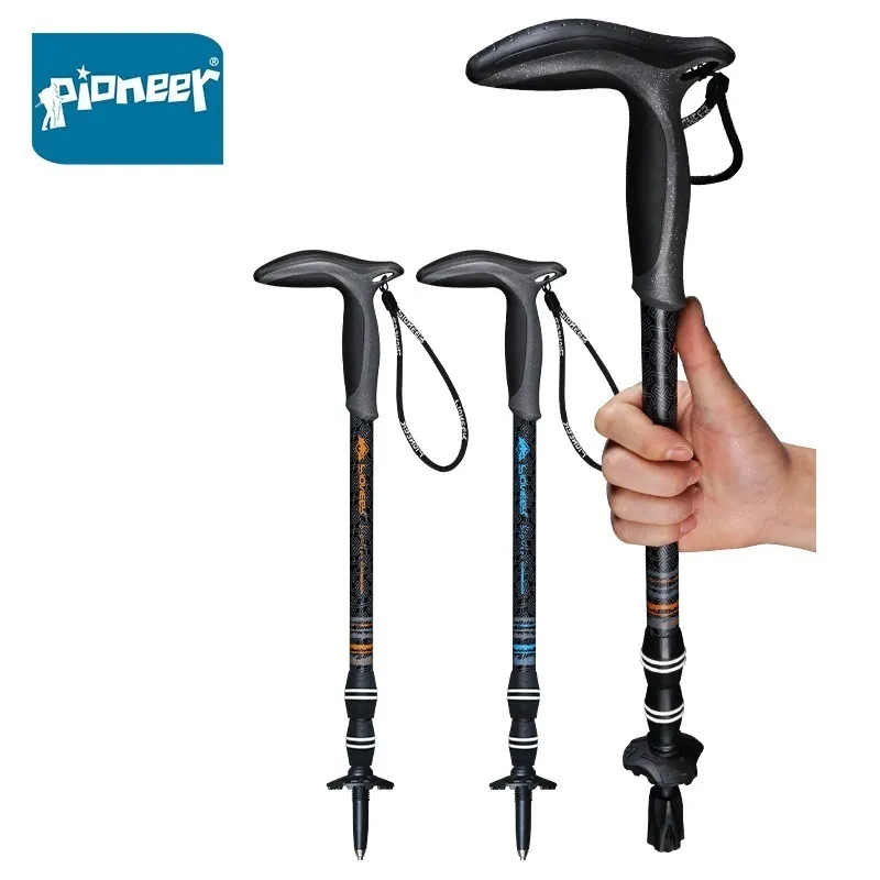 Ultralight Carbon Fiber Trekking Poles Telescopic Hiking Sticks